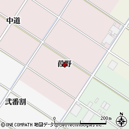 愛知県西尾市和気町葭野周辺の地図