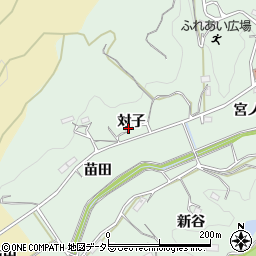 愛知県新城市小畑対子30周辺の地図