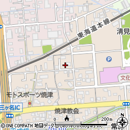 静岡県焼津市三ケ名1473-4周辺の地図
