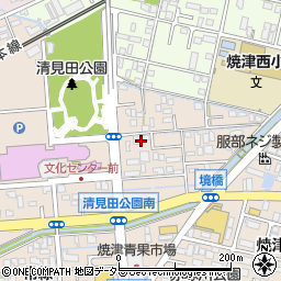 静岡県焼津市三ケ名1714-1周辺の地図