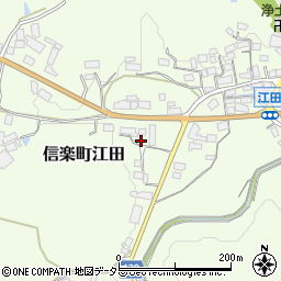 滋賀県甲賀市信楽町江田227-1周辺の地図