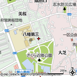 京都府八幡市男山美桜16-14周辺の地図