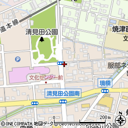 静岡県焼津市三ケ名1716-3周辺の地図