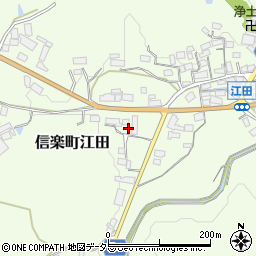 滋賀県甲賀市信楽町江田226-1周辺の地図
