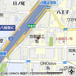 京都府八幡市上津屋石ノ塔74周辺の地図