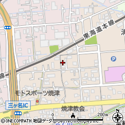 静岡県焼津市三ケ名1472周辺の地図