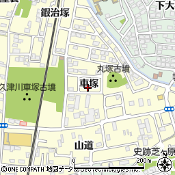 京都府城陽市平川車塚50周辺の地図