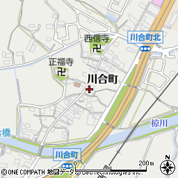 三重県亀山市川合町99周辺の地図