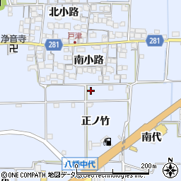 京都府八幡市戸津正ノ竹208周辺の地図