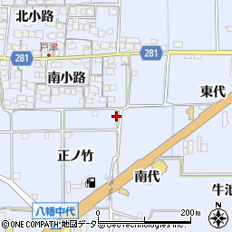 京都府八幡市戸津正ノ竹201周辺の地図