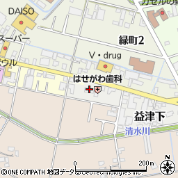 静岡県藤枝市益津下54周辺の地図