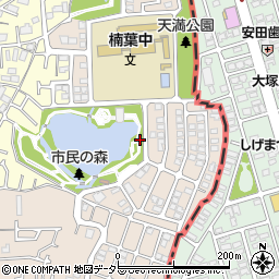 大阪府枚方市楠葉丘2丁目周辺の地図