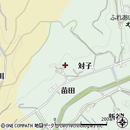 愛知県新城市小畑対子周辺の地図