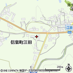 滋賀県甲賀市信楽町江田228-1周辺の地図