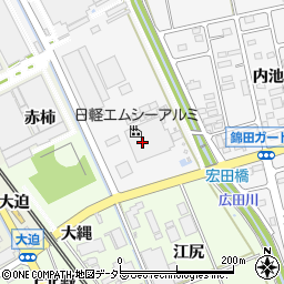 日軽エムシーアルミ株式会社幸田工場周辺の地図