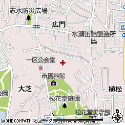 京都府八幡市八幡女郎花周辺の地図