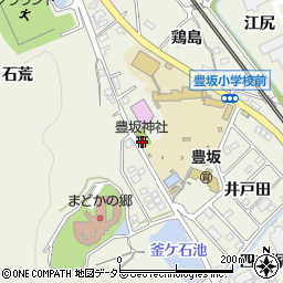 豊坂神社周辺の地図