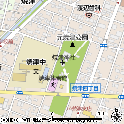 焼津神社周辺の地図