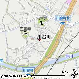三重県亀山市川合町100周辺の地図