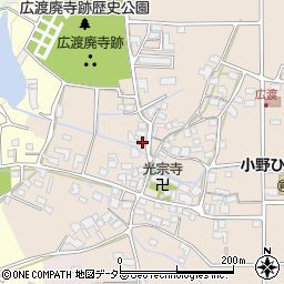 兵庫県小野市広渡町381周辺の地図