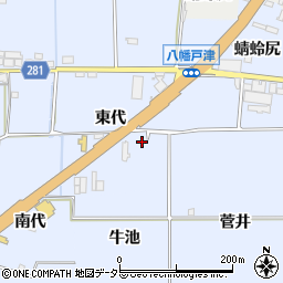 京都府八幡市戸津東代52周辺の地図