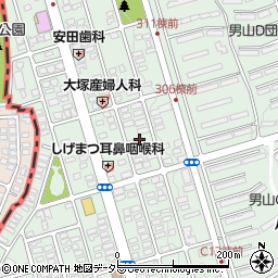 京都府八幡市男山長沢22周辺の地図