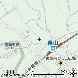 愛知県豊川市上長山町西水神平周辺の地図