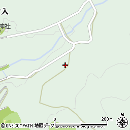 愛知県新城市小畑大入周辺の地図