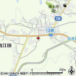 滋賀県甲賀市信楽町江田167-2周辺の地図