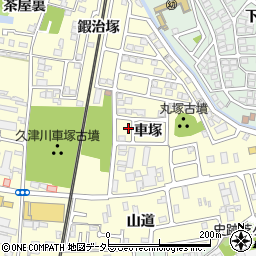 京都府城陽市平川車塚45-6周辺の地図
