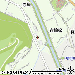 愛知県新城市一鍬田赤座周辺の地図