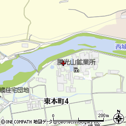 株式会社勝光山鉱業所　庄原工場周辺の地図