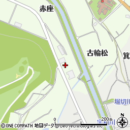 愛知県新城市一鍬田（赤座）周辺の地図