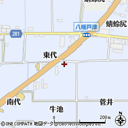 京都府八幡市戸津東代52-1周辺の地図