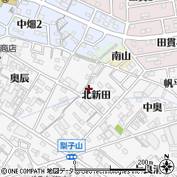 愛知県西尾市平坂町北新田18周辺の地図