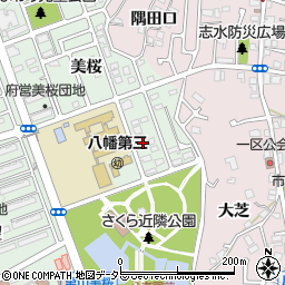 京都府八幡市男山美桜16-16周辺の地図