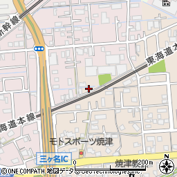 静岡県焼津市三ケ名1750-1周辺の地図