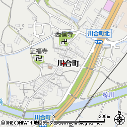 三重県亀山市川合町102周辺の地図
