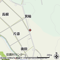 愛知県額田郡幸田町荻箕輪周辺の地図