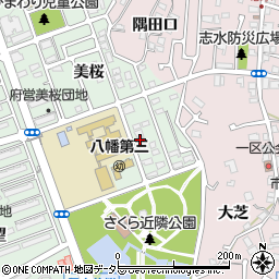 京都府八幡市男山美桜16-17周辺の地図