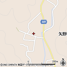 兵庫県相生市矢野町小河663周辺の地図