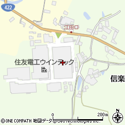 滋賀県甲賀市信楽町江田1073周辺の地図
