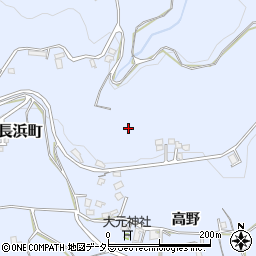 島根県浜田市長浜町高野周辺の地図