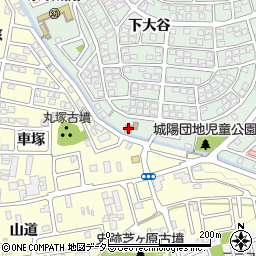 城陽団地集会所周辺の地図