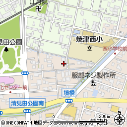 静岡県焼津市三ケ名1738周辺の地図