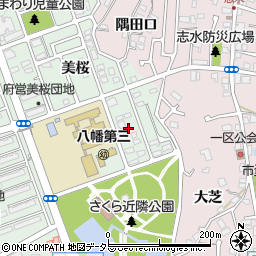 京都府八幡市男山美桜16周辺の地図