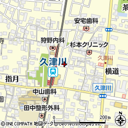 アンジュール久津川周辺の地図