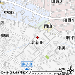 愛知県西尾市平坂町北新田6周辺の地図