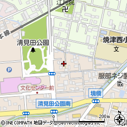 静岡県焼津市三ケ名1726周辺の地図