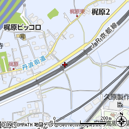 大阪府高槻市梶原周辺の地図